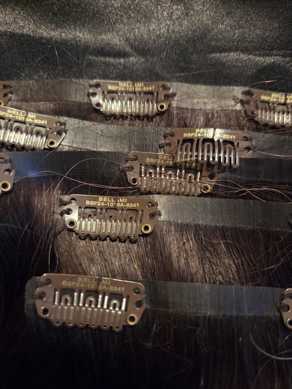 Bellami Silk Seam Clip-In Hair Extensions - Dark Honey Cocoa - Picture 7 of 7